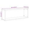vidaXL Wall Cube Shelf 4 pcs High Gloss White 60x15x23 cm Engineered Wood