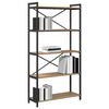 vidaXL Bookshelf Artisan Oak 80 x 30 x 155 cm Engineered Wood