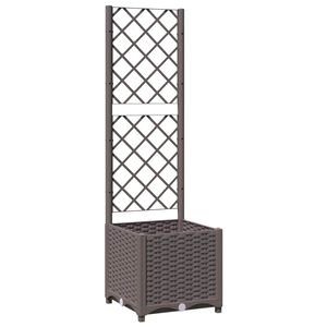 vidaXL Garden Planter | Brown | Polypropylene | 40x40x136 cm | Planters