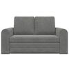 vidaXL Folding Sofa Bed Dark Grey 148 x 71 x 83 cm Velvet