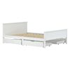 vidaXL Bed Frame without Mattress White Solid Wood Pine 140x200 cm