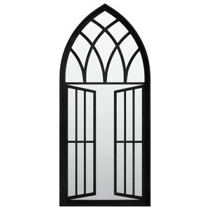 vidaXL Mirror Black 100x45 cm Iron for Indoor Use