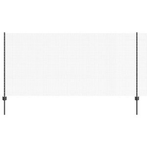 vidaXL Welded Wire Fence with Post 10 x 1.2 m (W x H) PVC-Coated Steel