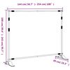 vidaXL Backdrop Stand Black 254x243 cm Steel