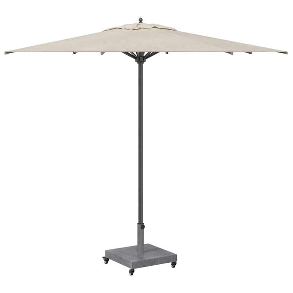 vidaXL Parasol Base Dark Grey Wood look 45 x 45 x 31.5 cm