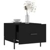 vidaXL Coffee Table Black 50x50x40 cm Engineered Wood