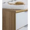 Germania Bathroom Cabinet GW-Avino 34x39x85 cm White and Navarra-oak
