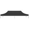 vidaXL Party Tent Roof 6x3 m Black 270 g/m&sup2;