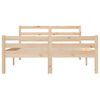 vidaXL Bed Frame without Mattress Solid Wood 140x190 cm