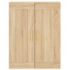 vidaXL Highboard Sonoma Oak 69.5x34x180 cm Engineered Wood