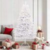 vidaXL Artificial Christmas Tree White 180 cm PVC and Metal