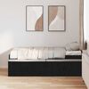 vidaXL Bed Frame with Drawer Black Oak 90 x 190 cm Engineered Wood
