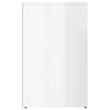 vidaXL Dressing Cabinet High Gloss White 80x40x65 cm Engineered Wood