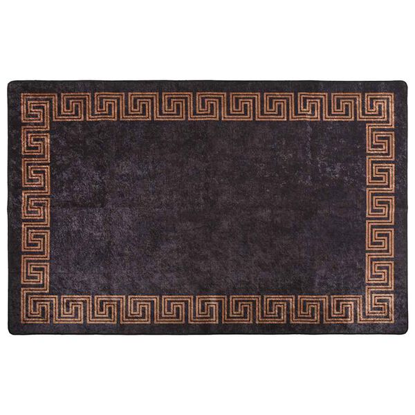 vidaXL Rug Washable 80x150 cm Black and Gold