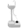 vidaXL Camping Handwash Stand Grey 50.5 x 33 x 103 cm Plastic
