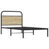vidaXL Bed Frame Without Mattress 90x200 cm Sonoma Oak Engineered Wood
