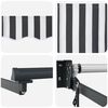 vidaXL Electric Retractable Awning Anthracite and White 3 x 2 m