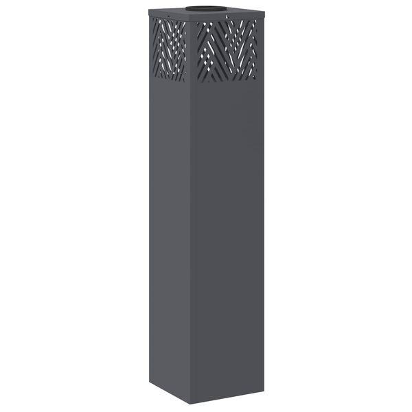 vidaXL Solar LED Pathway Light 2 pcs Anthracite Cold Rolled Steel