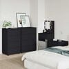 vidaXL Storage Cabinets 2 pcs Black 60 x 48 x 105 cm Engineered Wood