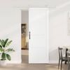 vidaXL Sliding Door ORKDAL White 83 x 232 cm Solid Pine Wood