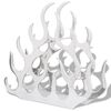 vidaXL Wine Stand for 11 Bottles Silver Aluminium