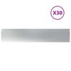 vidaXL Lawn Edgings 30 pcs 20x103 cm Galvanised Steel