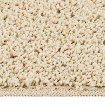 vidaXL Shaggy Rug Cream 120x170 cm Anti Slip