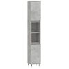 vidaXL Bathroom Cabinet Concrete Grey 30x30x190 cm Engineered Wood