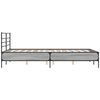 vidaXL Bed Frame without Mattress Grey Sonoma 135x190 cm Double