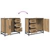 vidaXL Bathroom Furniture Set 3 pcs Artisan Oak Engineered Wood