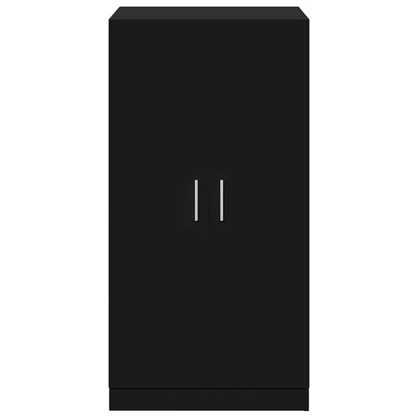 vidaXL Shoe Cabinet Black 55x35x108 cm Engineered wood