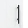 vidaXL Highboard High Gloss White 34.5x34x180 cm Engineered Wood