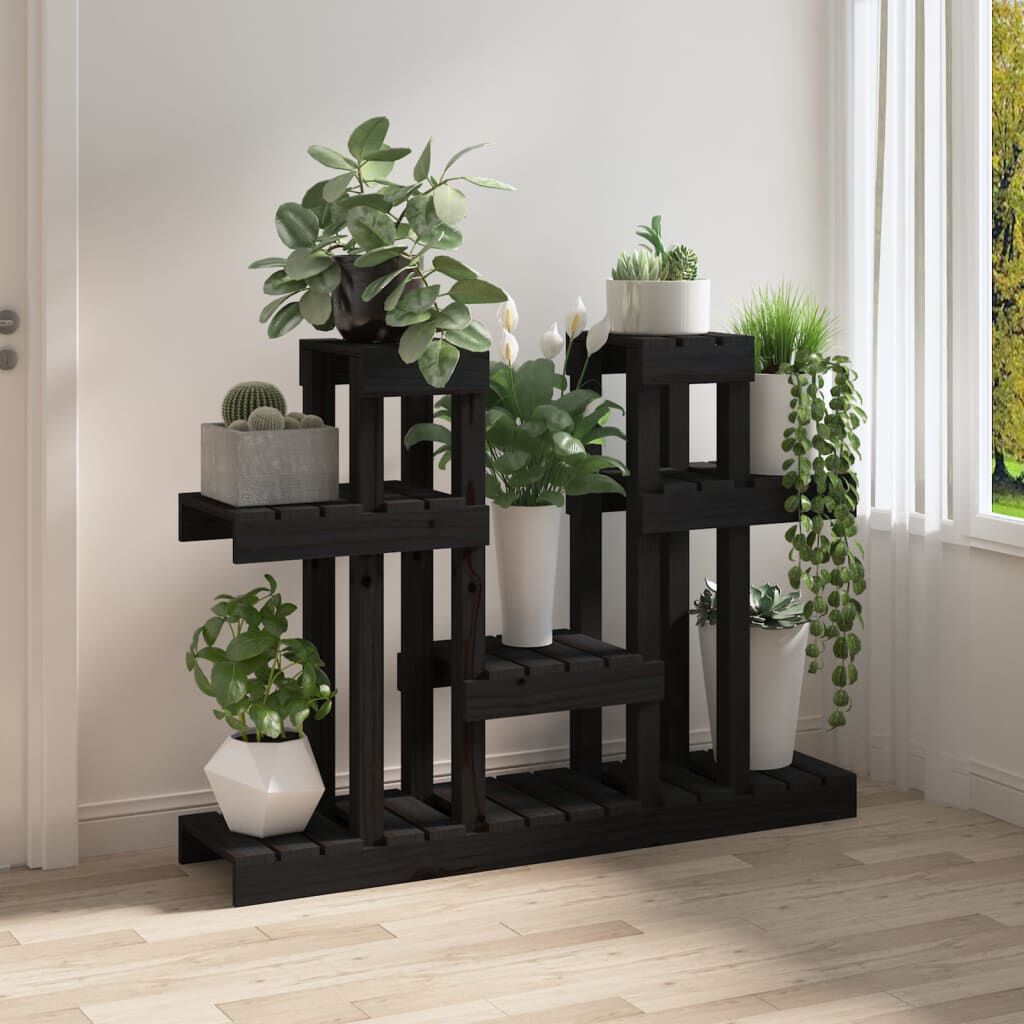 Wooden flower pot stand deals