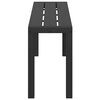 vidaXL Garden Bench Black 100 x 28 x 45cm Steel