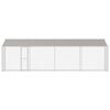 vidaXL Dog Cage with Roof Silver 800 x 200 x 258 cm Steel and PE