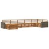 vidaXL Outdoor Sofa Set 7 pcs Natural