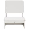 vidaXL Garden Chairs 2 pcs White 60x64x70.5 cm Solid Wood Pine