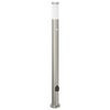 vidaXL Bollard Lights with Sensor&Outlet 3pcs 110 cm Stainless Steel IP44