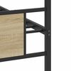 vidaXL Bed Frame without Mattress Sonoma Oak 90x190 cm Single Engineered Wood