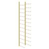 vidaXL Wall Mounted Wine Rack for 36 Bottles 2 pcs Gold Iron