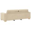 vidaXL Sofa 2 pcs Cream Fabric