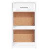 vidaXL Bedside Cabinet White 35x34x65 cm Engineered Wood