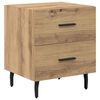 vidaXL Bedside Cabinet with Drawer 2 pcs Artisan Oak 40 x 35 x 47.5 cm