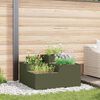 vidaXL Garden Planter Olive green 100 x 100 x 48 cm Steel