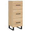 vidaXL Highboard Sonoma Oak 34.5x34x180 cm Engineered Wood