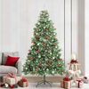 vidaXL Artificial Christmas Tree Green 240 cm PVC and Metal