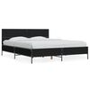 vidaXL Bed Frame without Mattress Black 150x200 cm