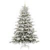 vidaXL Artificial Hinged Christmas Tree White 240 cm PE and PVC