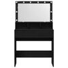 vidaXL Dressing Table Black Oak 80 x 41 x 134.5 cm Engineered Wood