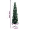 vidaXL Artificial Slim Christmas Tree 150 LEDs 150 cm